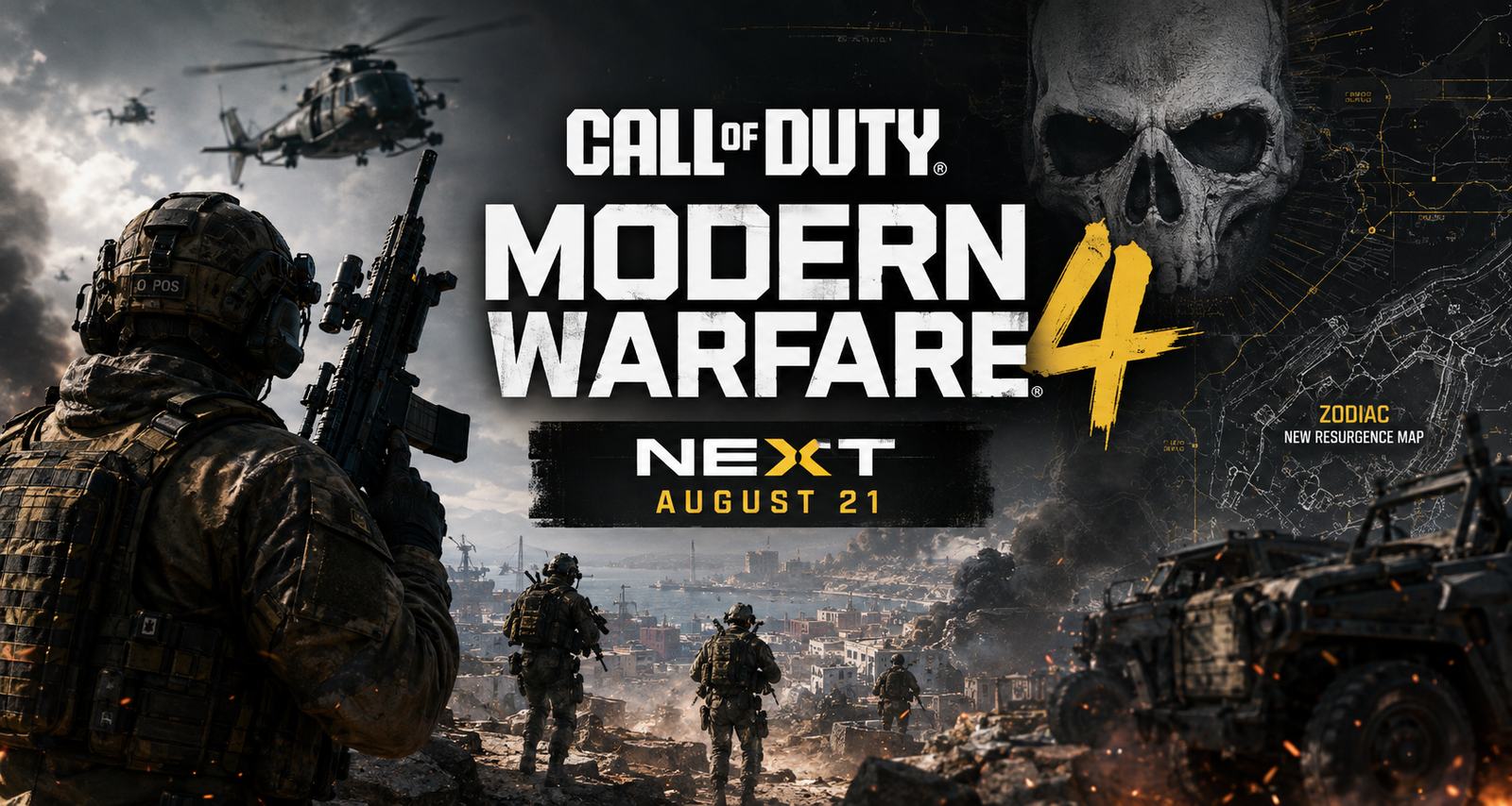 Modern Warfare 4: Call of Duty NEXT e Beta dal 21 agosto, tutte le novità in arrivo
