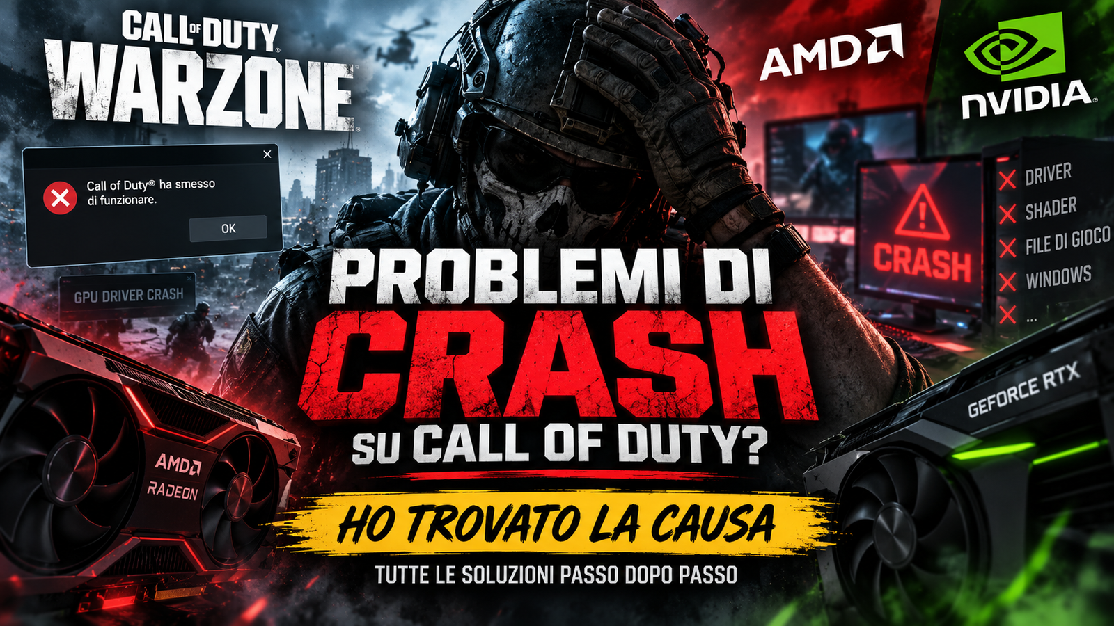 Warzone crasha su PC? Ho trovato la causa dei miei crash: attenzione ai driver AMD e NVIDIA